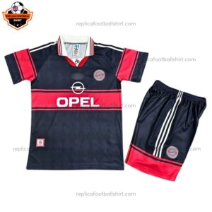 Retro Bayern Munich Home Kid Replica Football Kit 1997/99 - front view