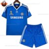Retro Chelsea Home Kid Replica Football Kit 2008/09 - front view