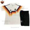 Retro Germany Home White Kid Replica Football Kit 1990 - front view