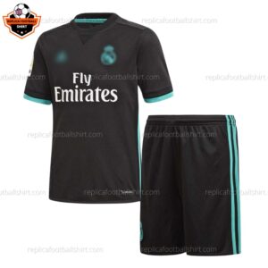 Retro Real Madrid Away Kid Replica Football Kit 2017/18 - front view