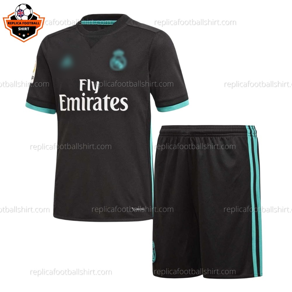 Retro Real Madrid Away Kid Replica Football Kit 2017/18 - front view