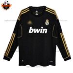 Retro Real Madrid Away Men Replica Football Shirt 2011/12 Long Sleeve