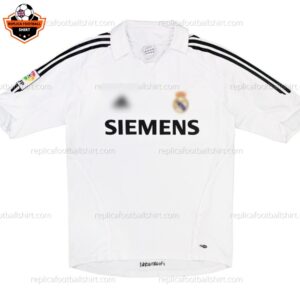 Retro Real Madrid Home Men Replica Football Shirt 2005/06 - front view
