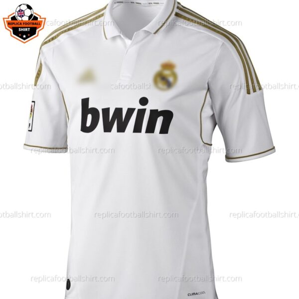 Retro Real Madrid Home Men Replica Football Shirt 2011/12 - front view