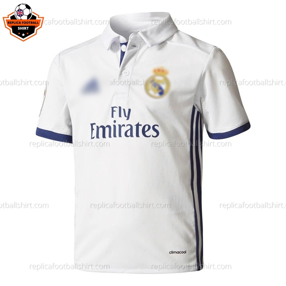 Retro Real Madrid Home Men Replica Football Shirt 2016/17 - front view