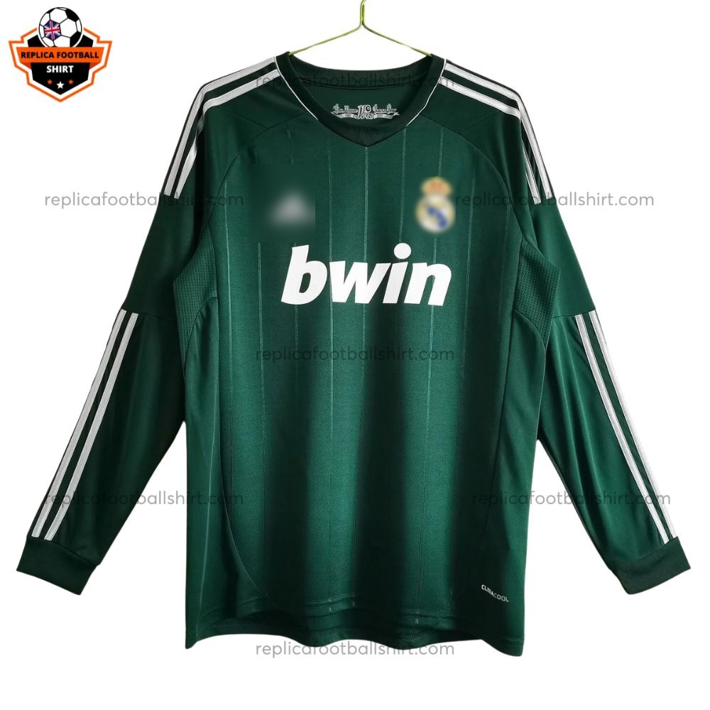 Retro Real Madrid Third Men Replica Football Shirt 2012/13 Long Sleeve - front view