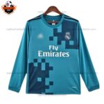 Retro Real Madrid Third Men Replica Football Shirt 2017/18 Long Sleeve