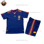 Retro Spain Away Kid Replica Football Kit 2010