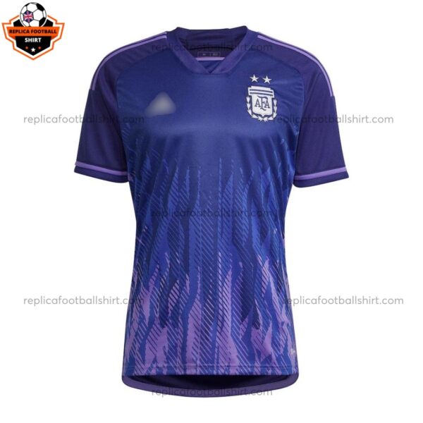 Argentina Away World Cup Men Replica Football Shirt 2022 - Front View