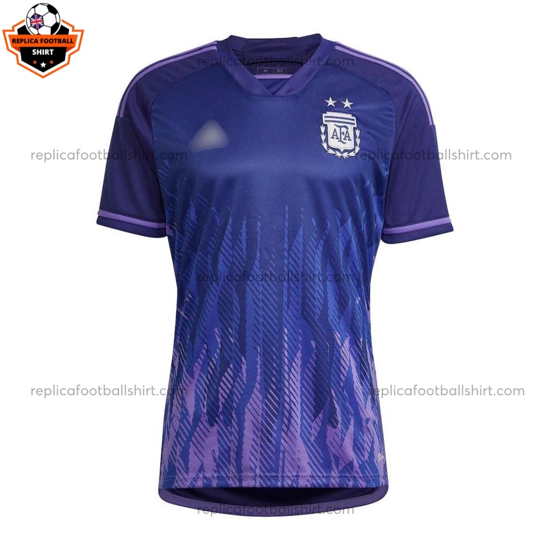 Argentina Away World Cup Men Replica Football Shirt 2022 - Front View
