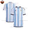 Argentina Home World Cup Men Replica Football Shirt 2022 - Over View