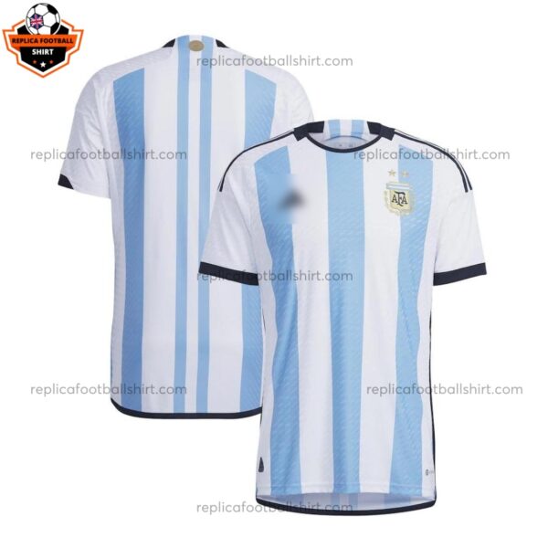 Argentina Home World Cup Men Replica Football Shirt 2022 - Over View