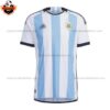 Argentina Home World Cup Men Replica Football Shirt 2022 - Front View