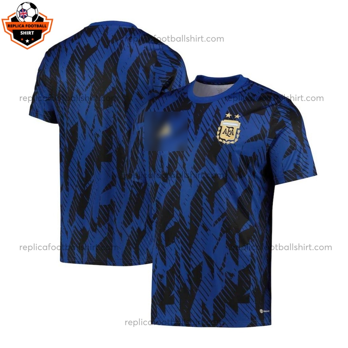 Argentina Pre-Match World Cup Men Replica Football Shirt 2022 - Over View