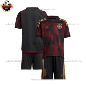 Germany Away World Cup Kid Replica Football Kit 2022 - over View