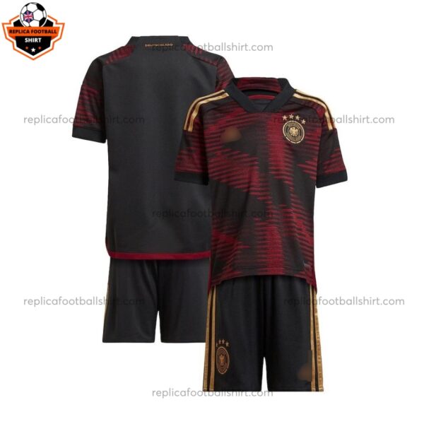 Germany Away World Cup Kid Replica Football Kit 2022 - over View