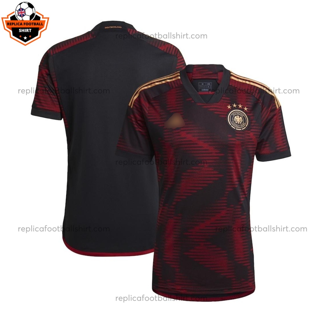 Germany Away World Cup Men Replica Football Shirt 2022 - Over View