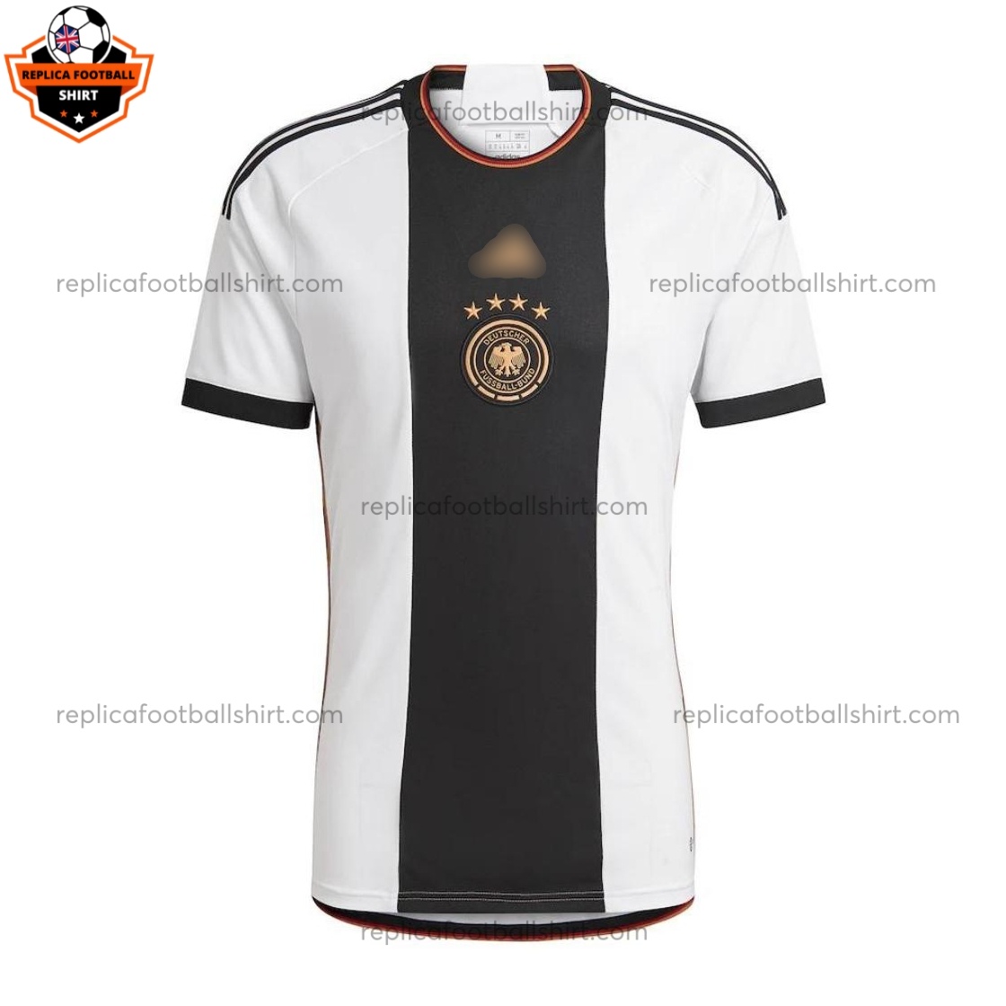 Germany Home World Cup Men Replica Football Shirt 2022 - Front View