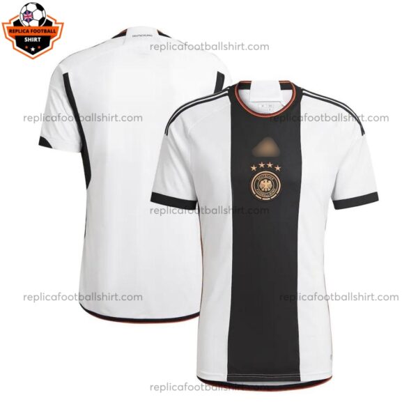 Germany Home World Cup Men Replica Football Shirt 2022 - Over View