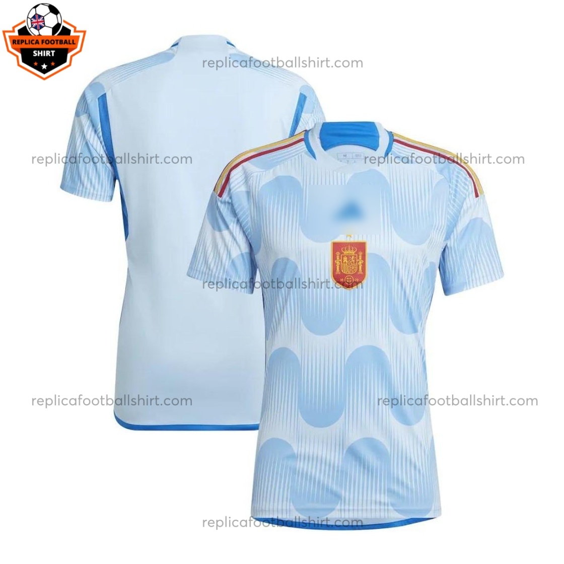 Spain Away World Cup Men Replica Football Shirt 2022 - over view