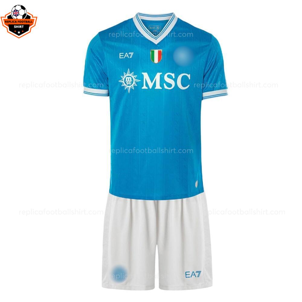 SSC Napoli Home Kid Replica Football Kit 2025-26 frontview