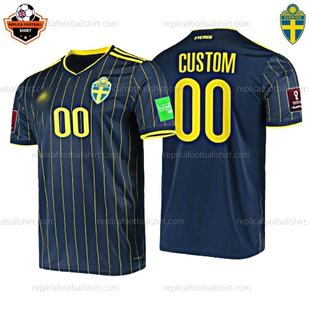 Sweden Away World Cup Replica Football Shirt 2022 - Over View