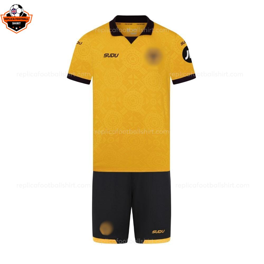 Wolves Home Kid Replica Football Kit 2025-26 frontview