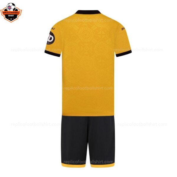 Wolves Home Kid Replica Football Kit 2025-26 backview