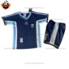Retro Argentina Away Kid Replica Football Kit 1998 - front view