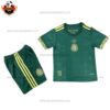 Mexico Green Special Edition Kid Replica Football Kit 2025/26 - Front View