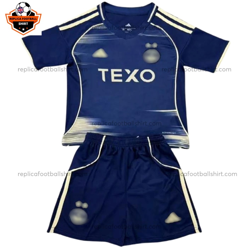 Aberdeen Away Kid Replica Football Kit 2025/26 Front View