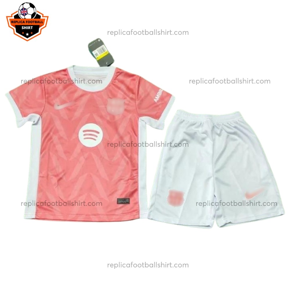 Barcelona Special Edition Kid Replica Football Kit 2025/26 Front View