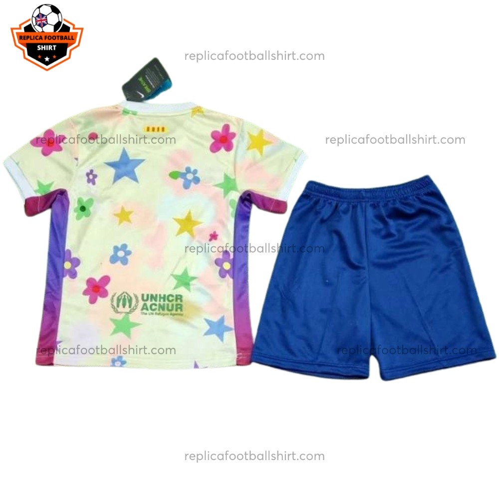 Barcelona Cherry Blossom Kid Replica Football Kit 2025/26 Back View