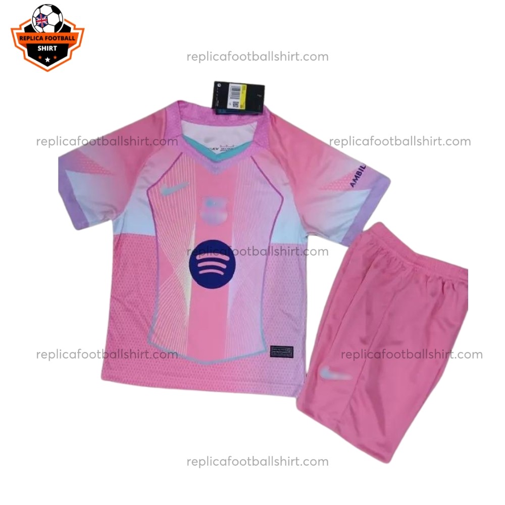 Barcelona Third Kid Replica Football Kit 2025/26 Front View