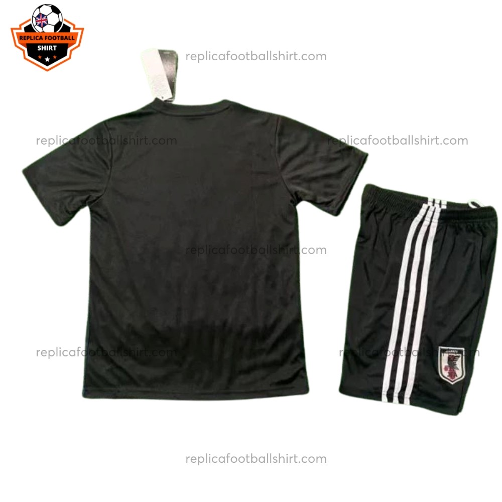 Japan Black Anime Version Kid Replica Football Kit 2025/26 Back View
