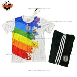 Japan White Anime Version Kid Replica Football Kit 2025/26 Front View