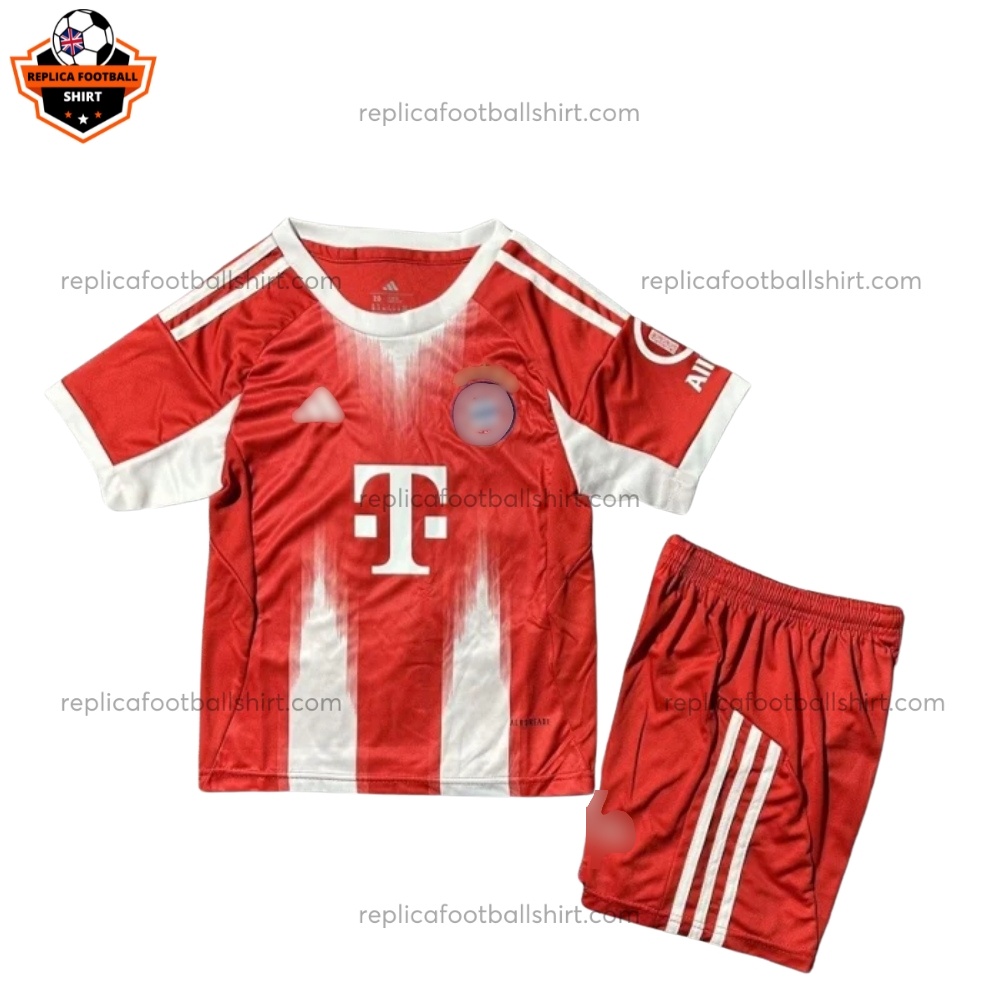 Bayern Munich Home Kid Replica Football Kit 2025/26 - Front View