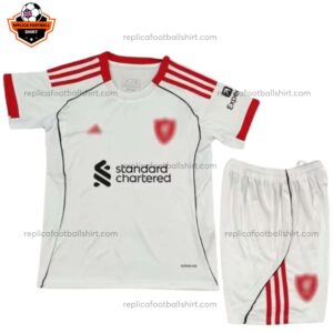 Liverpool Away Kid Replica Football Kit 2025/26 Front View