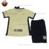 Barcelona Yellow Third Kid Replica Football Kit 2025/26 Back View