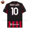 AC Milan Home Men Replica Football Shirt 2025/26 RAFA LEÃO 10 Printed Back View