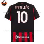 AC Milan Home Men Replica Football Shirt 2025/26 RAFA LEÃO 10 Printed