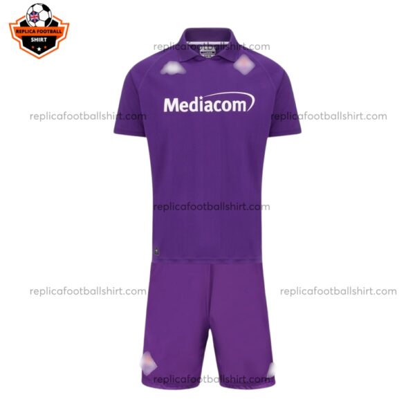 ACF Fiorentina Home Kid Replica Football Kit 2024/25 Full View