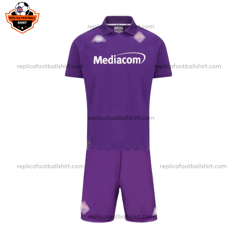 ACF Fiorentina Home Kid Replica Football Kit 2024/25 Full View