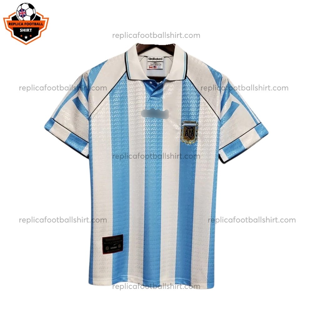 Retro Argentina Home Replica Football Shirt 1996/97 - Front view