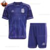 Argentina Away 3 Stars Kid Replica Football Kit 2022/23 - Front View