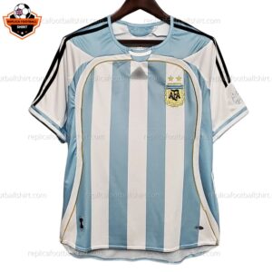 Retro Argentina Home Replica Football Shirt 2006 - front view