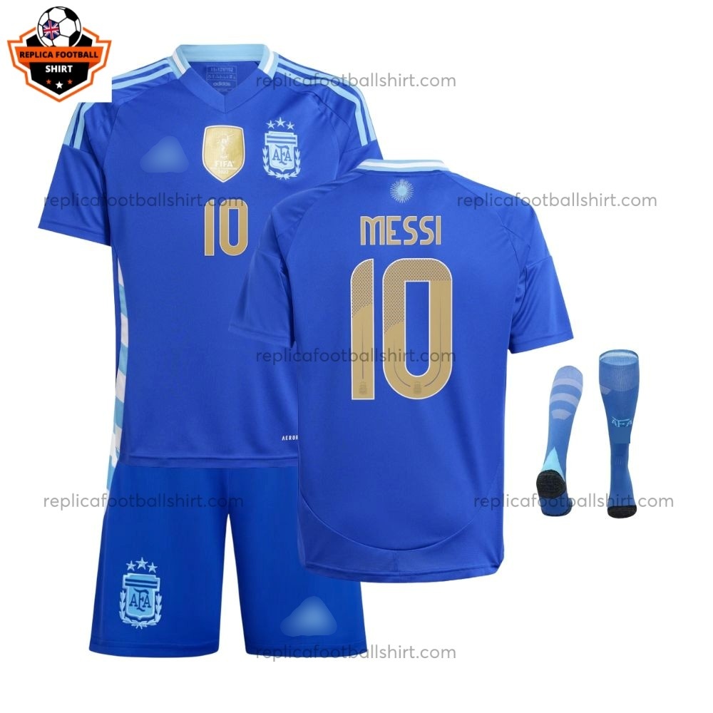 Argentina MESSI 10 Away Men Replica Football Shirt 2024/25 - Over View