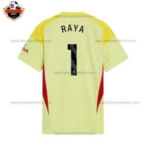 Arsenal Goalkeeper Men Replica Football Shirt 2025/26 RAYA 1 Printed Back View