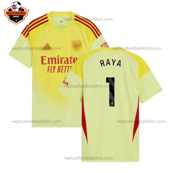 Arsenal Goalkeeper Men Replica Football Shirt 2025/26 RAYA 1 Printed Full View