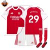 Arsenal Home Kid Replica Football Kit 2025/26 HAVERTZ 29 Printed Full View